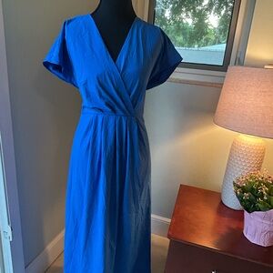 Halara Breezeful V Neck Short Sleeve Pocket Tie Back Quick Dry Casual Dress